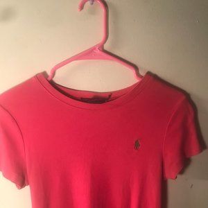 Ralph Lauren Sport Hot Pink Polo Logo T-Shirt